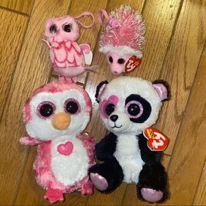Ty Beanie Boo Valentine Plush set